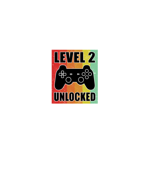level 2 unlocked retro gamer minta fekete pólón
