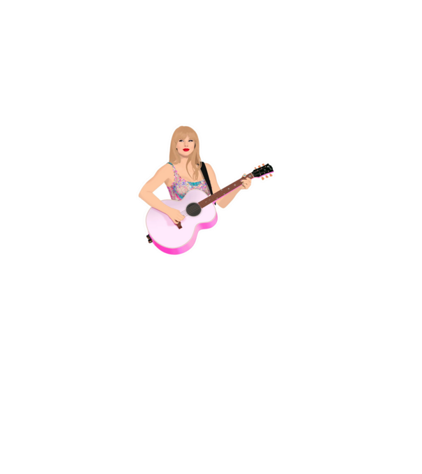 Taylor Swift pink minta piros pólón