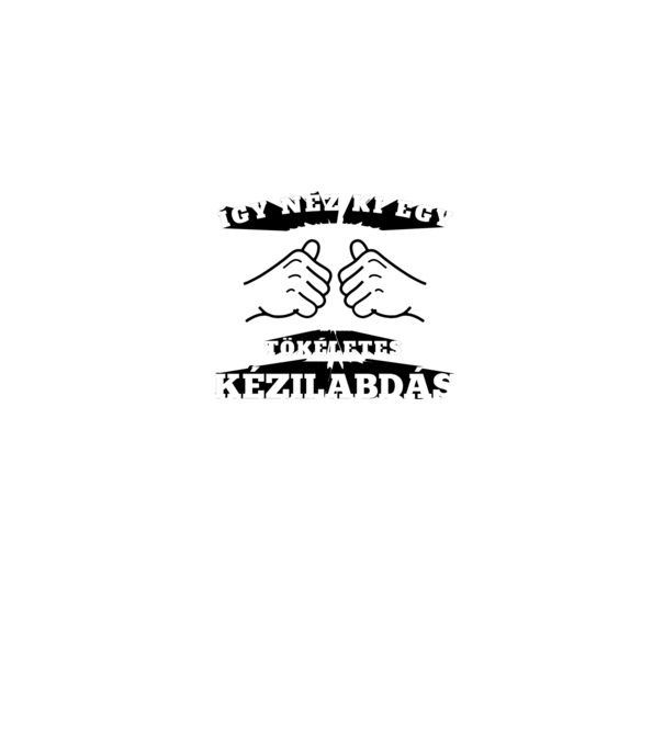 Így néz ki egy tökéletes ____KÉZILABDÁS minta sötétkék pólón