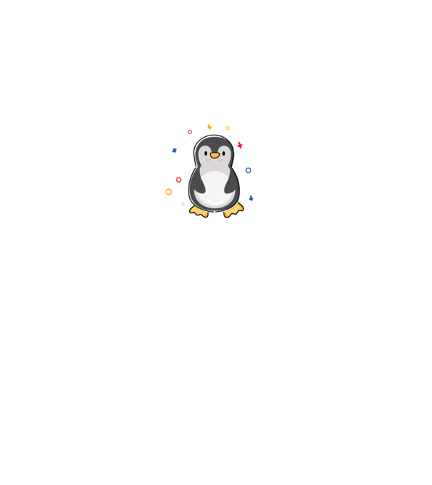 Just a girl who loves Penguins white minta fekete pólón