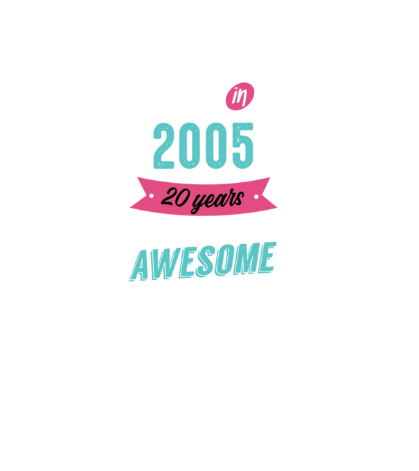 Made in 2005 minta fekete pólón