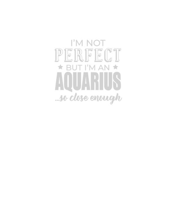 Not perfect, but AQUARIUS minta fekete pólón