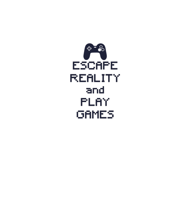 Escape reality minta fehér pólón