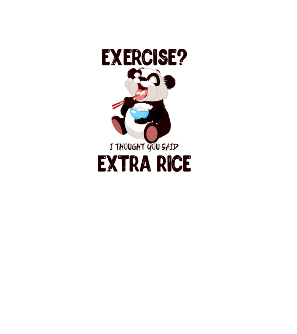 Exercise panda  minta fehér pólón