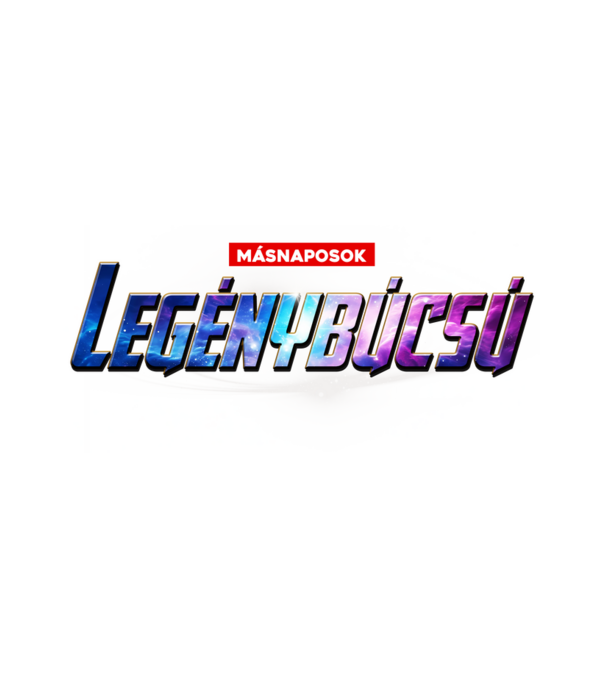 Legénybúcsú végjáték universe minta fehér pólón