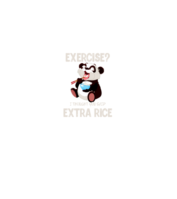 Exercise panda light minta fekete pólón