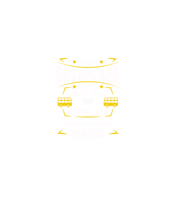 Menő buszos apa minta szürke pólón