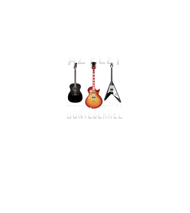 Az élet tele van nehéz döntésekkel minta fekete pólón