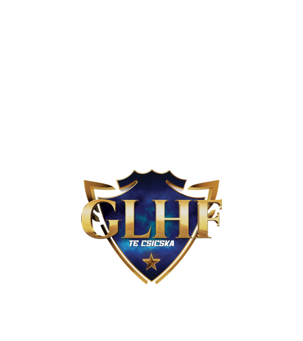GLHF te csicska minta fekete pólón