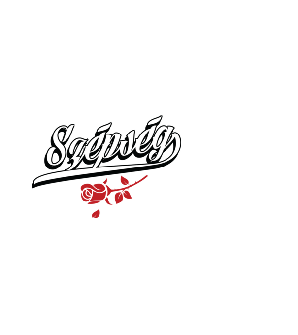 Szépség és a Szörny Szépség basic minta fehér pólón