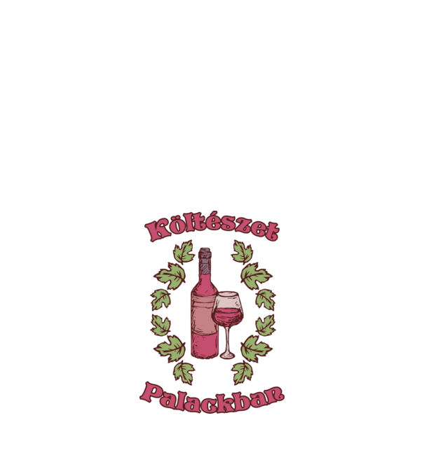 Költészet palackban minta fehér pólón