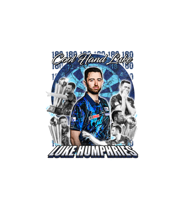 Luke Humphries Cool hand Luke minta homokszín pólón