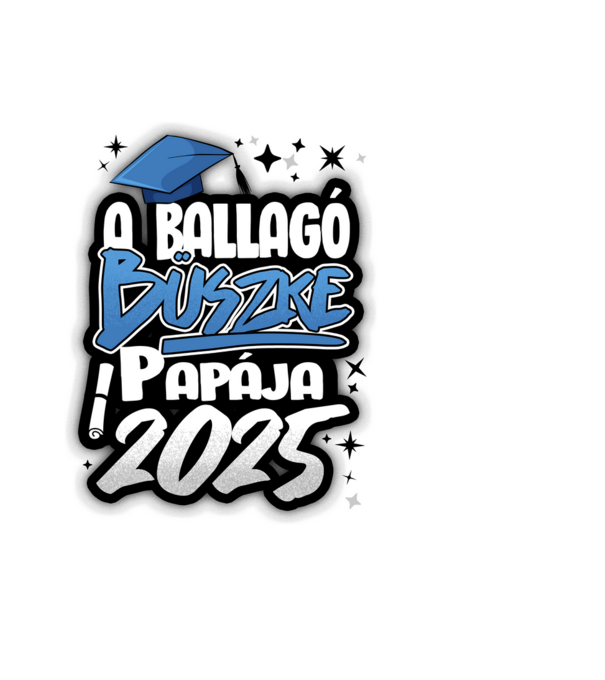 Ballagó büszke papája minta világoskék pólón