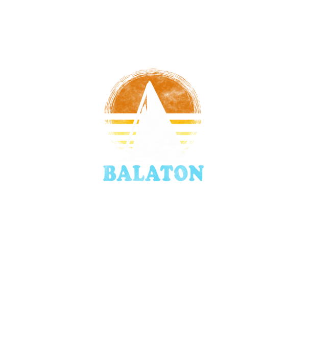 Balcsi retro vitorlás színes minta fekete pólón