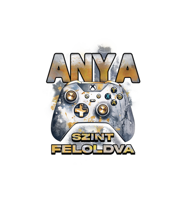 Anya szint feloldva minta fehér pólón