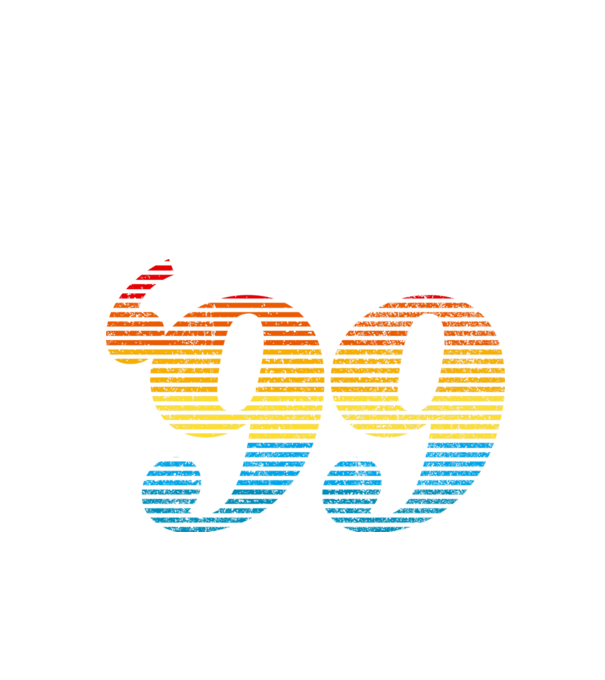 Retro születésnap 1999 minta fehér pólón