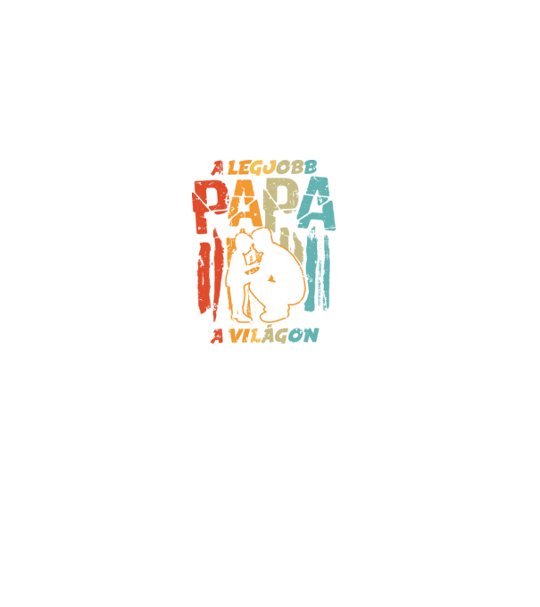 Legjobb PAPA retro minta fekete pólón