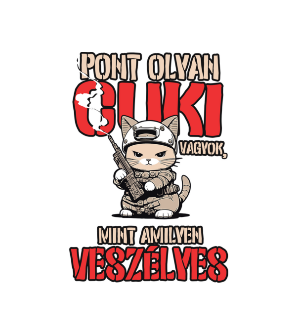 Olyan cuki amilyen veszélyes minta fehér pólón