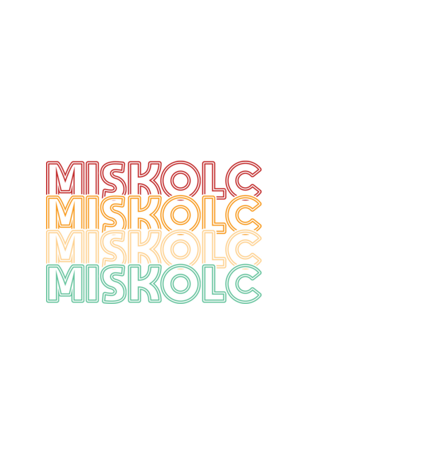 Miskolc sorszöveg minta fekete pólón