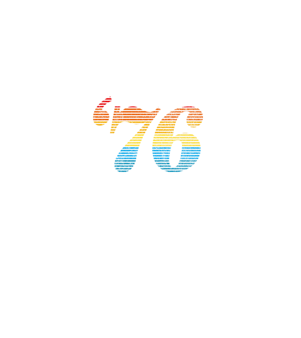 Retro születésnap 1976 minta fehér pólón