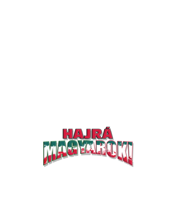 EB 2024 hajrá magyarok text minta sötétkék pólón
