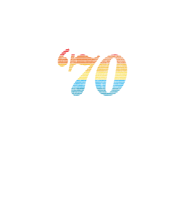 Retro születésnap 1970 minta fekete pólón