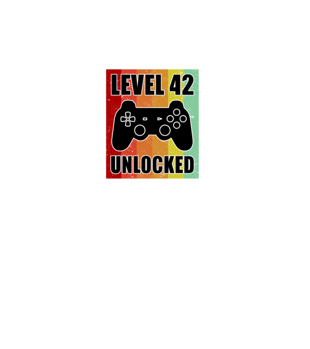 level 42 unlocked retro gamer minta türkiz pólón