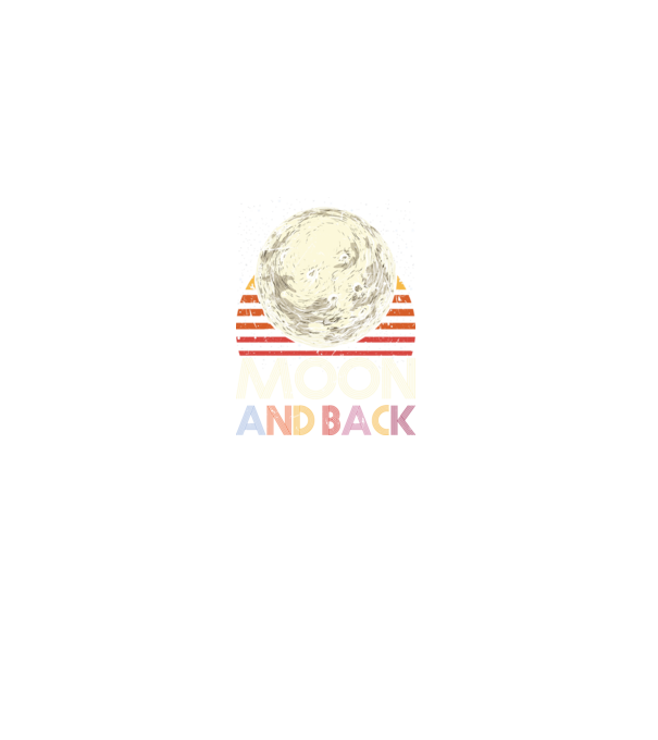 Retro vintage love you to the moon and back MOON minta fekete pólón