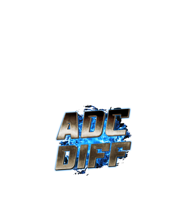 ADC DIFF metalic blue fire minta fekete pólón