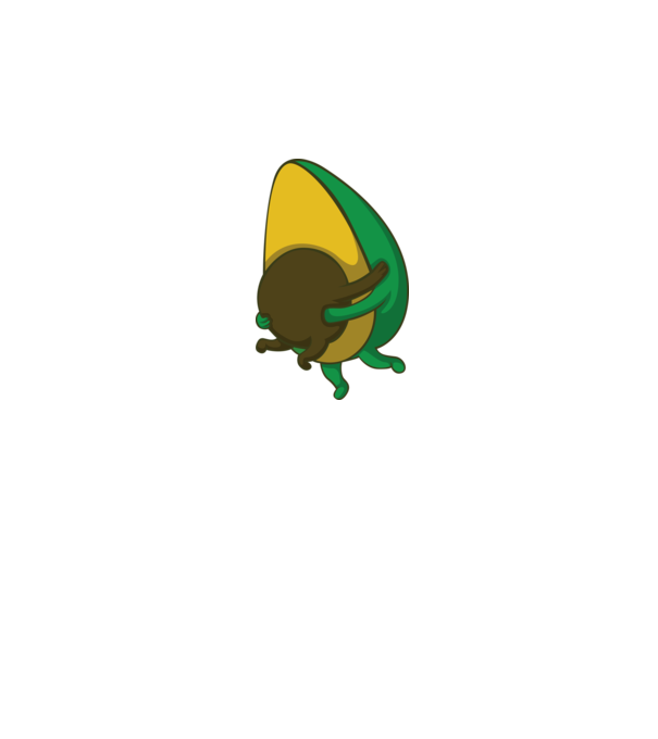 Avocado minta szürke pólón