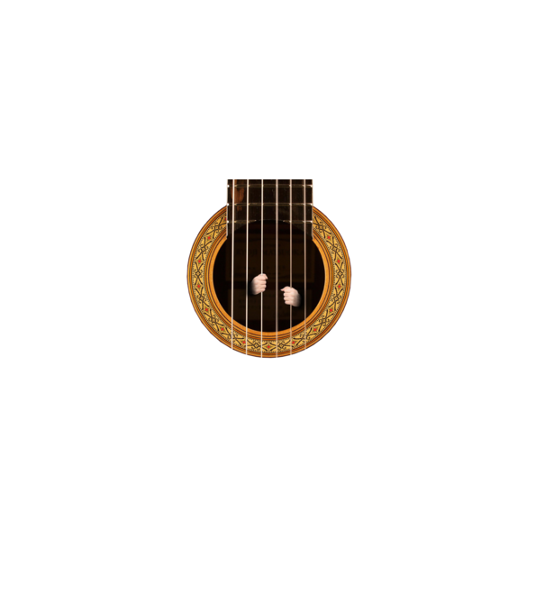Guitar prison minta fekete pólón