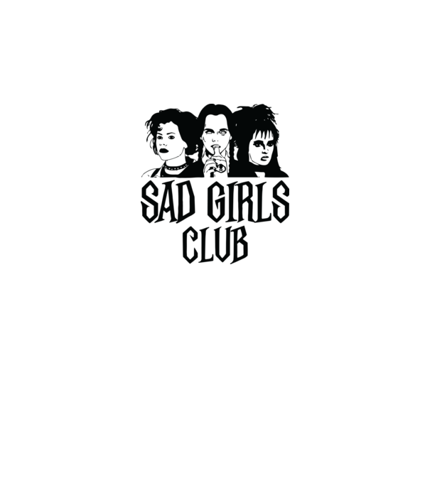  Sad Girls Club minta fehér pólón