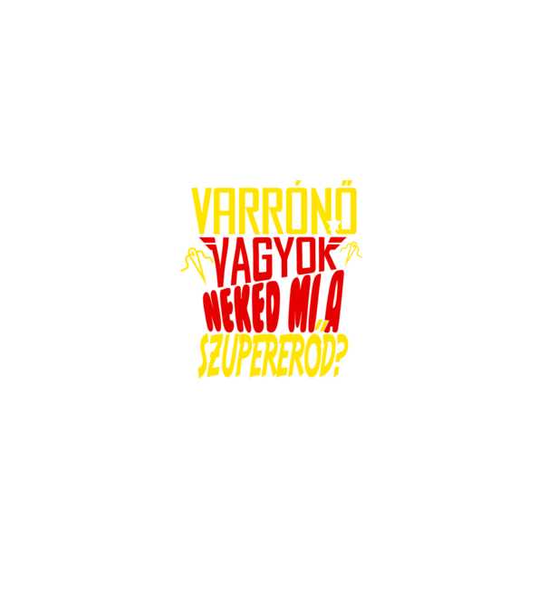 Szuper varrónő  minta fekete pólón