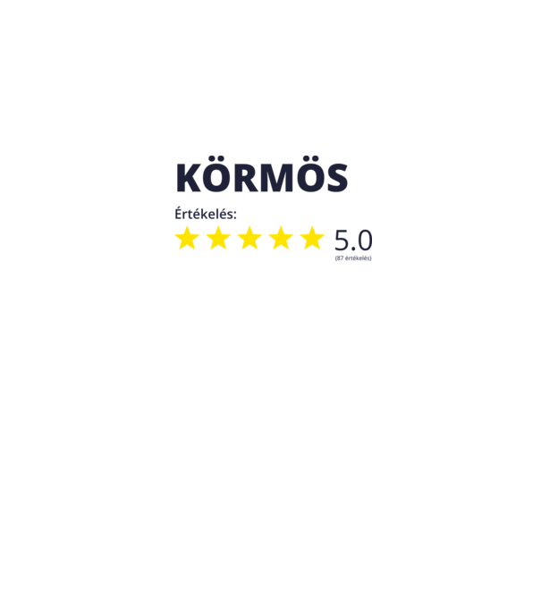 Értékelés 5 csillag - KÖRMÖS minta fehér pólón