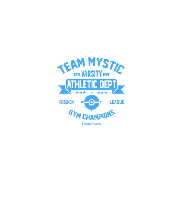 Mystic champions minta sötétkék pólón