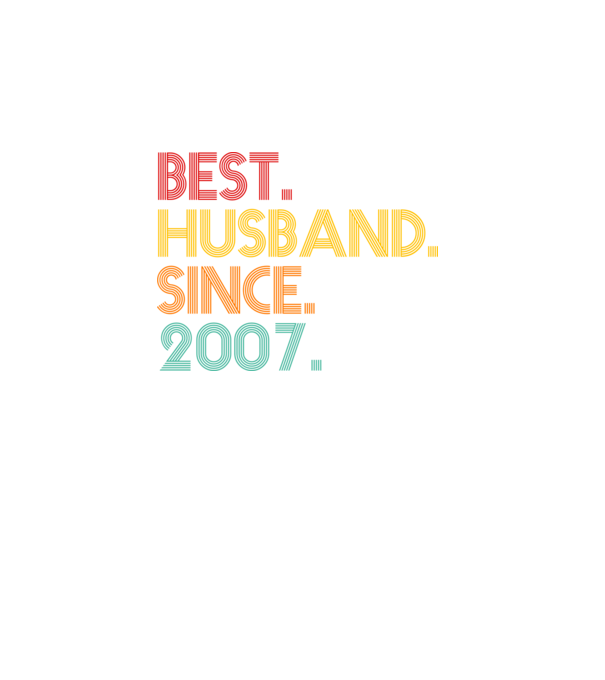 best husband since 2007 retro minta türkiz pólón