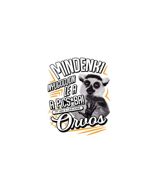 Itt van a legjobb Orvos minta fekete pólón