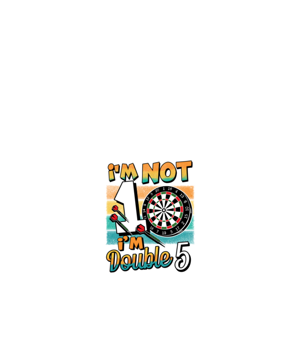 Darts Birthday 10 years old minta fehér pólón