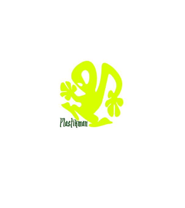 Plastikman minta szürke pólón