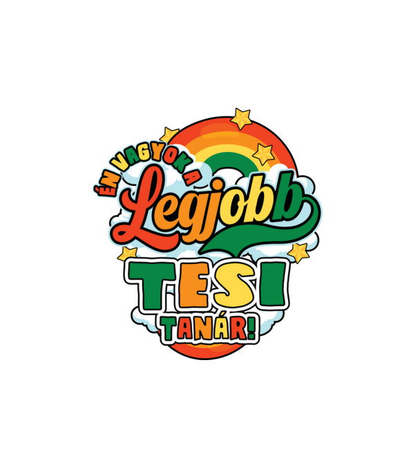 Legjobb tesi tanár minta fehér pólón
