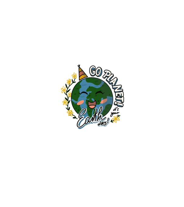 Go planet minta fehér/piros pólón