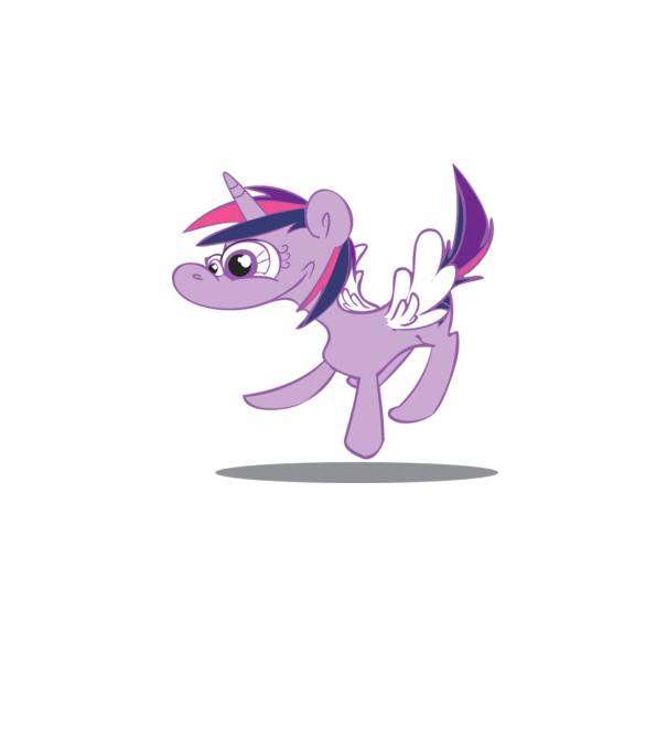 ugly my little pony minta fehér pólón