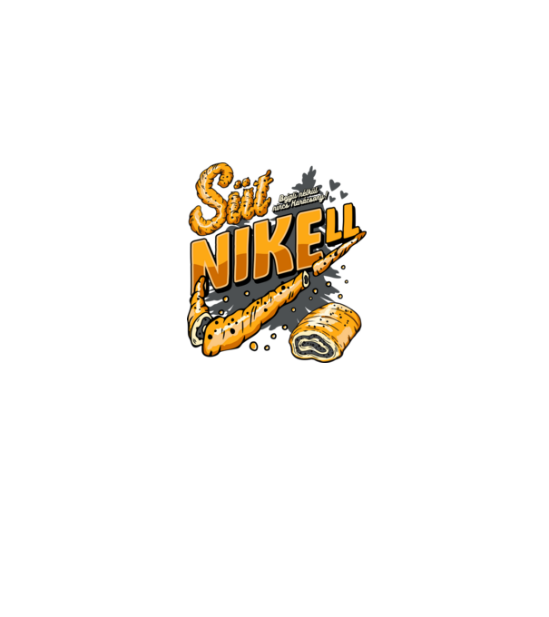 SütNikell minta farmerkék pólón