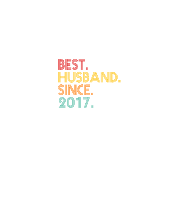 best husband since 2017 retro minta fekete pólón