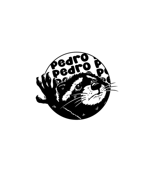 Pedro circle minta fehér pólón