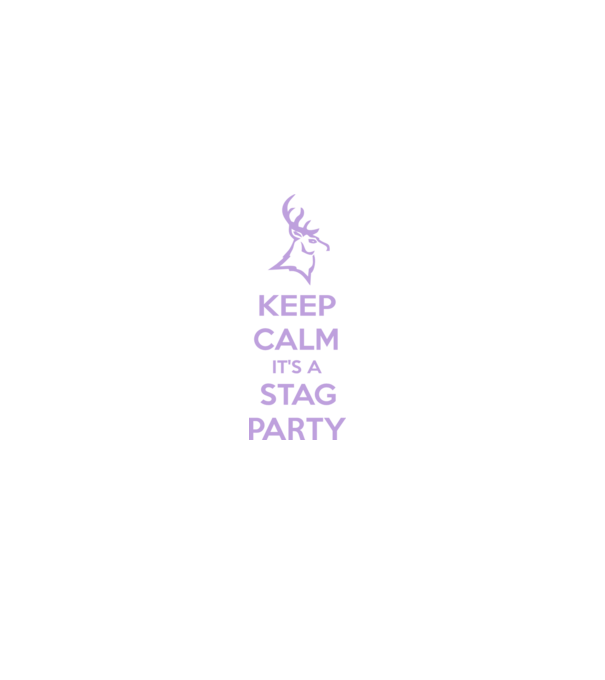 Keep calm stag party on minta fekete pólón