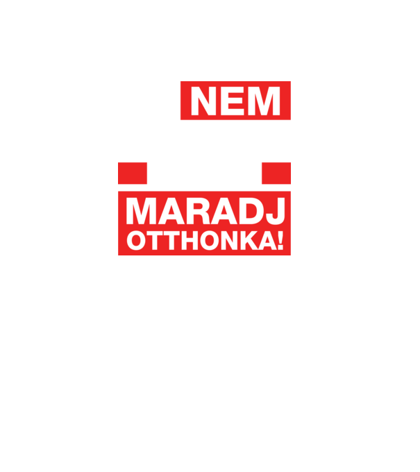 Maradj otthonka minta királykék pólón