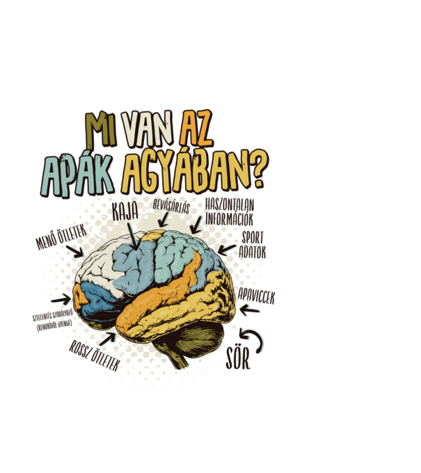 Mi van az apák agyában minta világoskék pólón