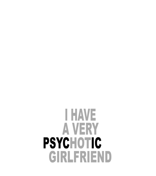 psycHOTic girlfriend minta piros pólón