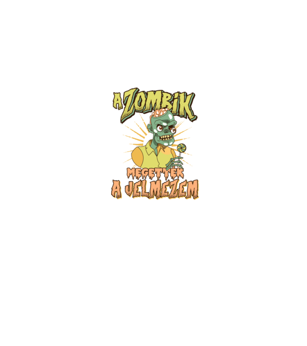 A zombik megették a jelmezem minta farmerkék pólón